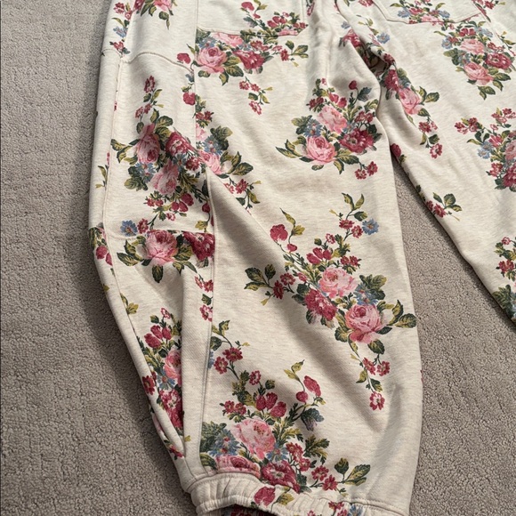 NWT Anthropologie Daily Practice Zola Jogger Printed Edition: Neutral Floral, XL - Picture 9 of 13